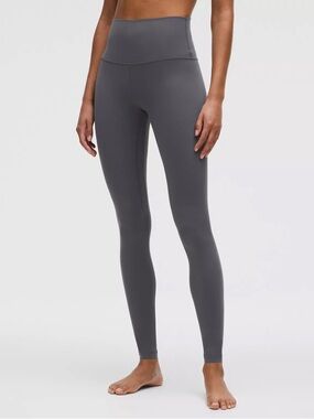 #2. Lululemon Leggings Size 8 Greyish Blue